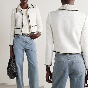 Alice and Olivia Kidman pearl collar boxy jacket Size XS NEW! New with tags!